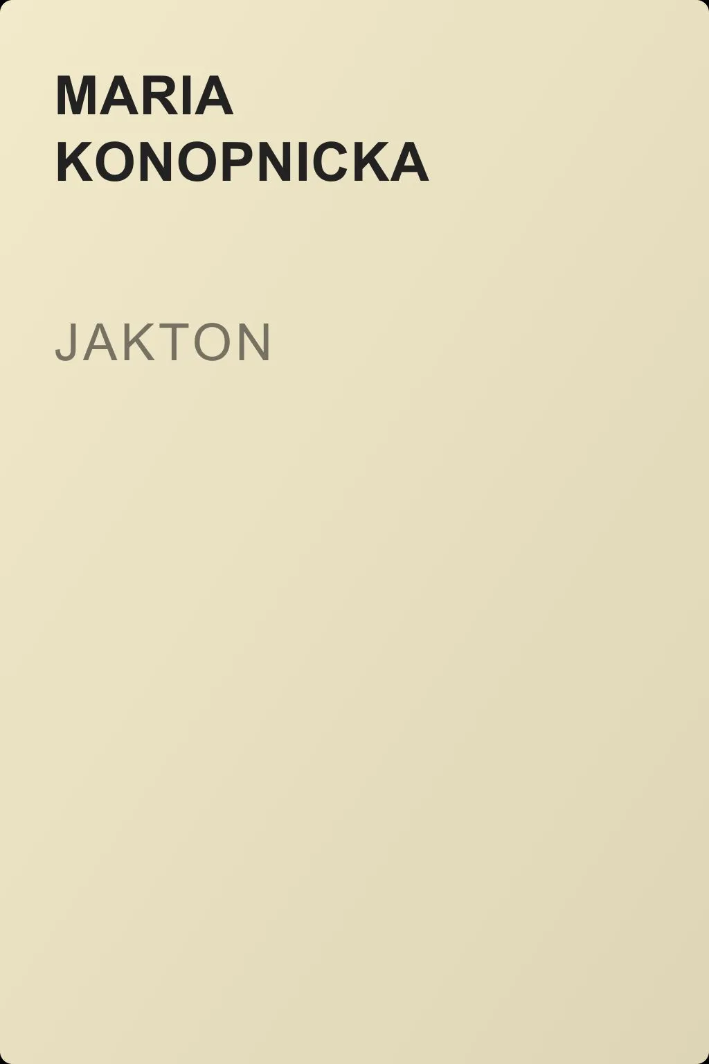 Jakton — обложка книги