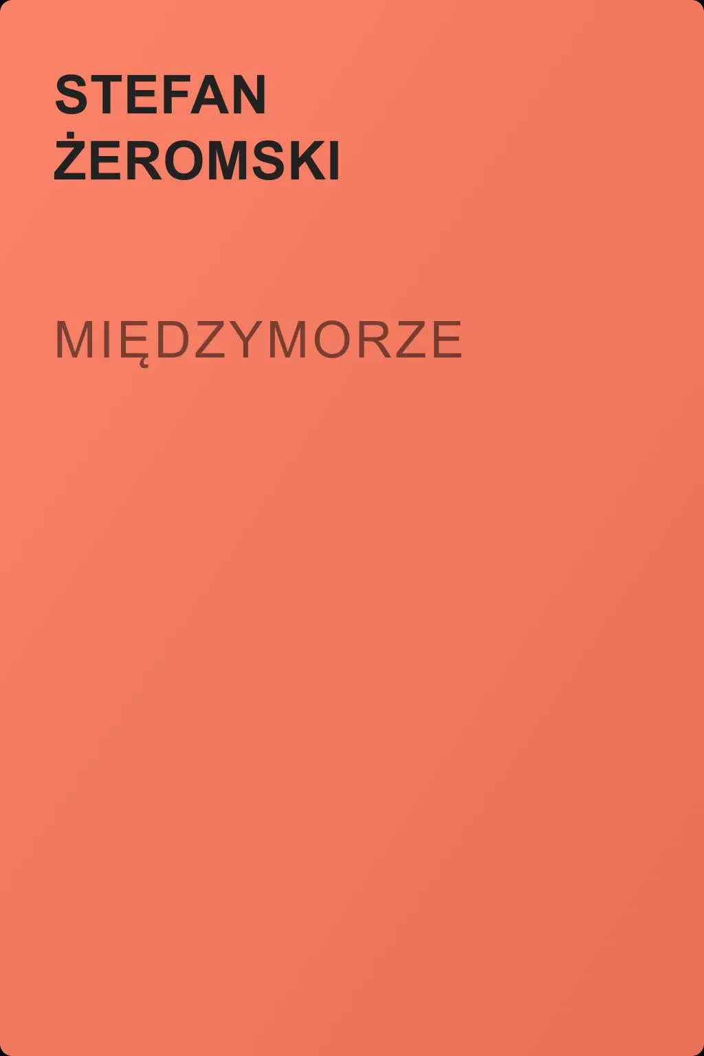 Międzymorze — обложка книги