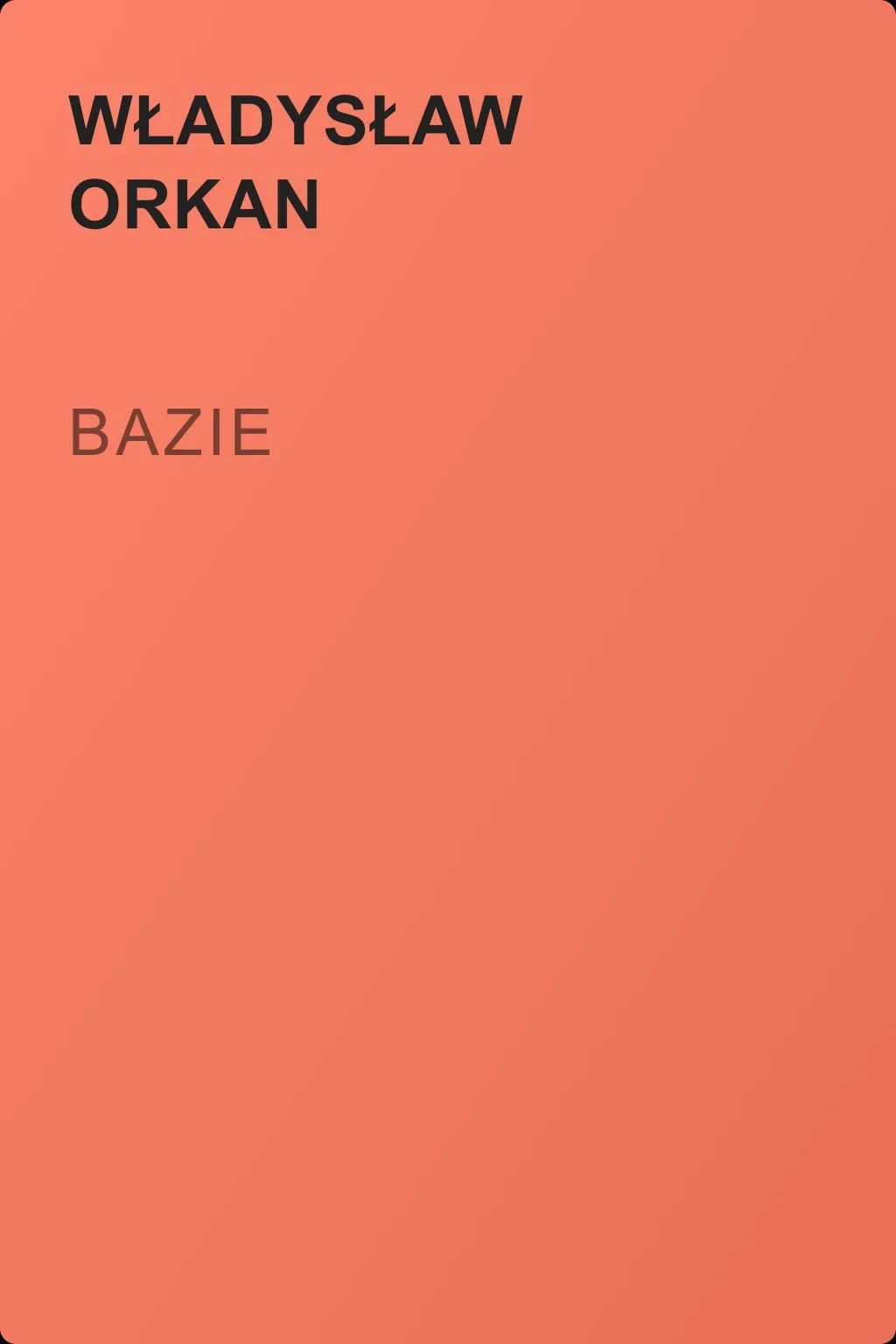 Bazie — обложка книги