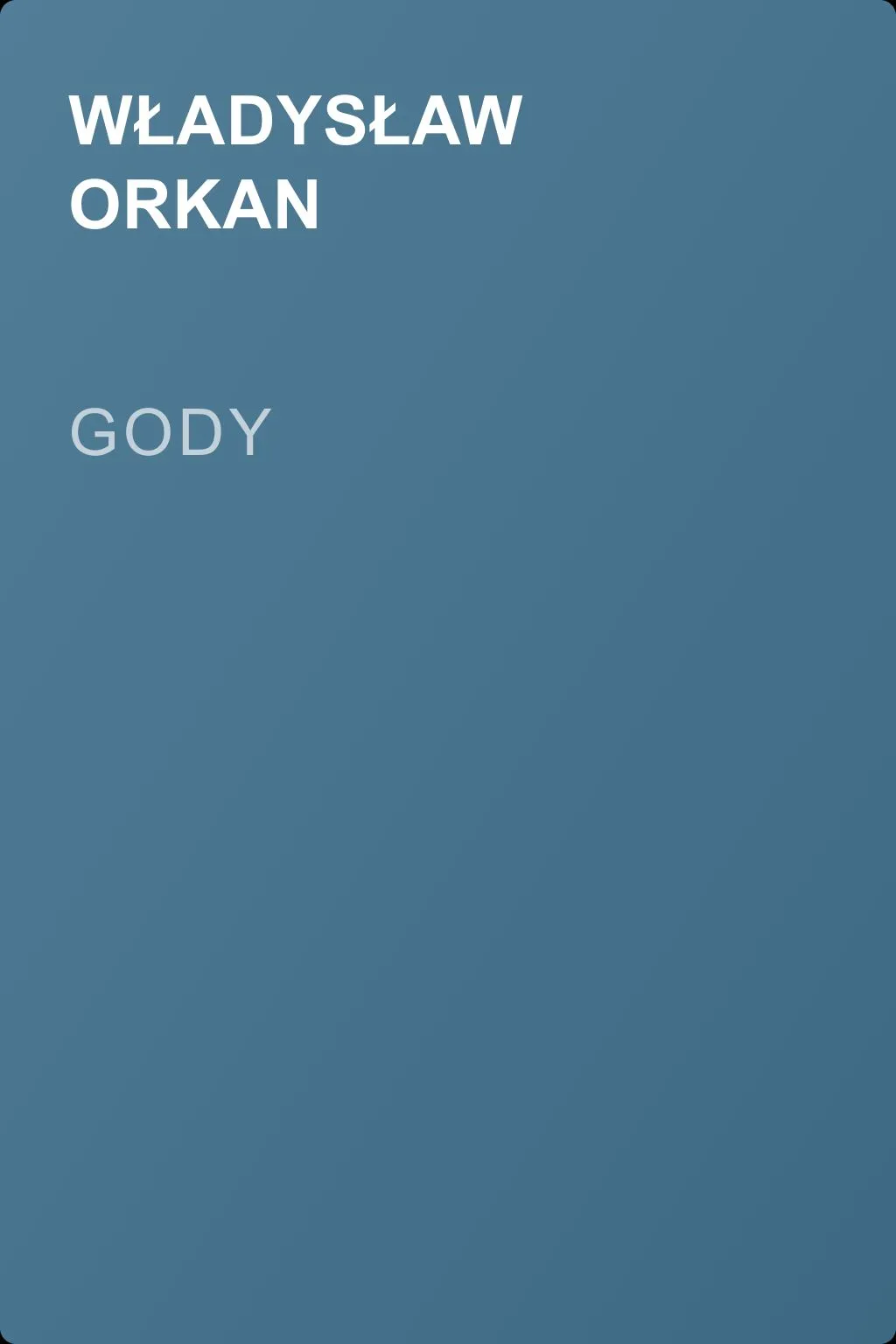 Gody — обложка книги