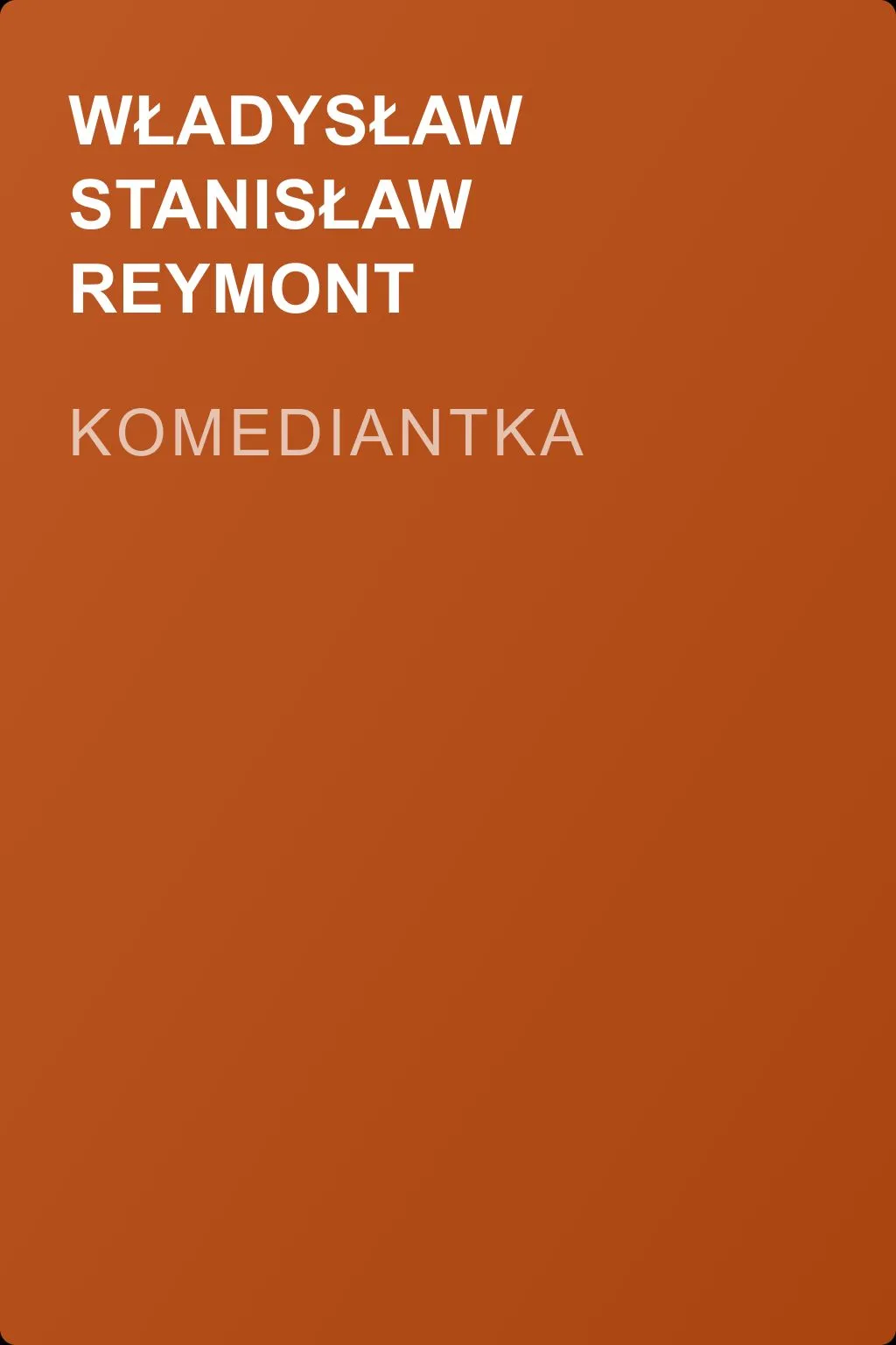 Komediantka — обложка книги