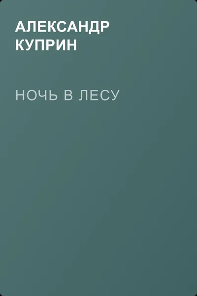 Ночь в лесу — обложка книги