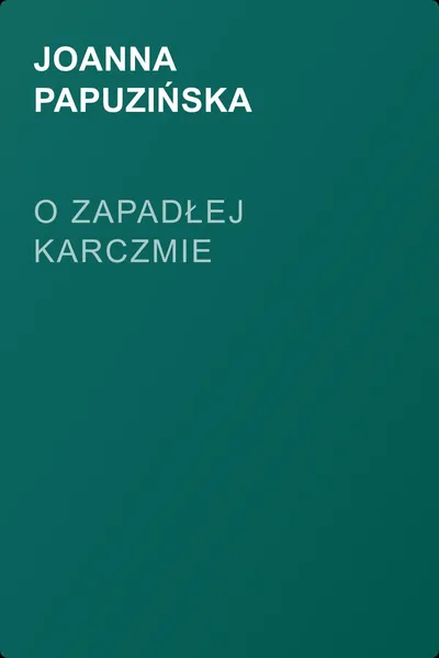 O zapadłej karczmie — обложка книги