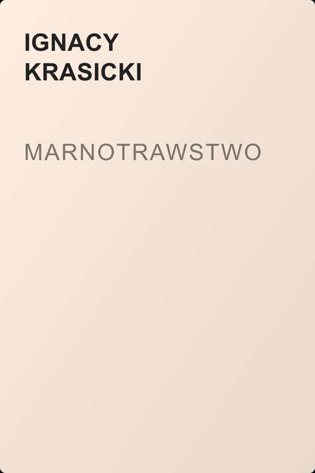 Marnotrawstwo — обложка книги
