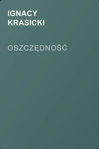 Oszczędność — обложка книги