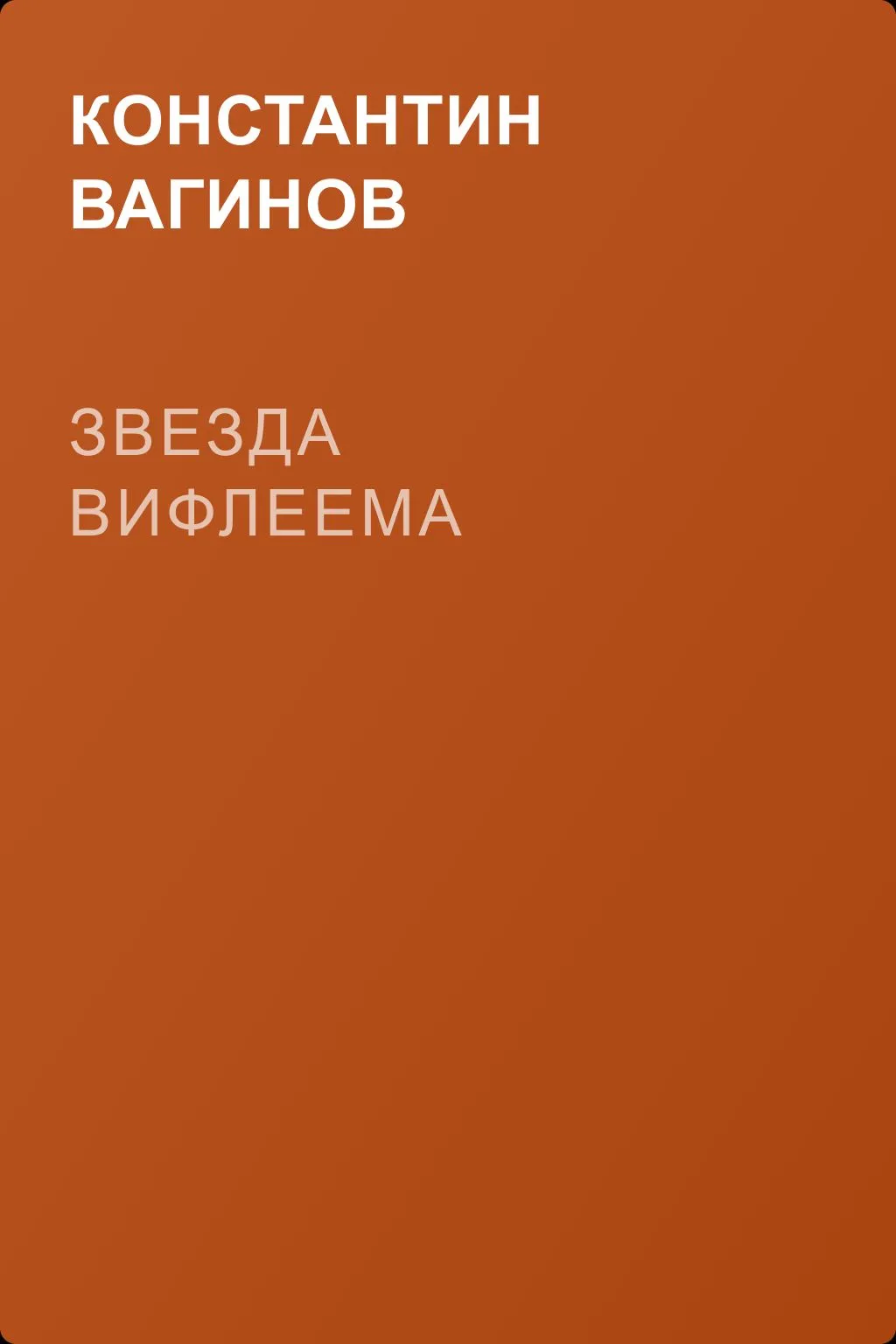 Звезда Вифлеема — обложка книги