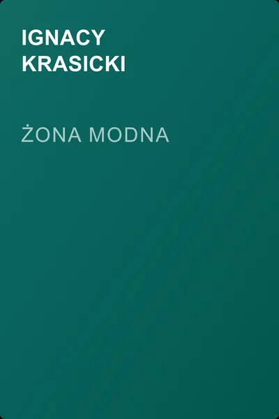 Żona modna — обложка книги