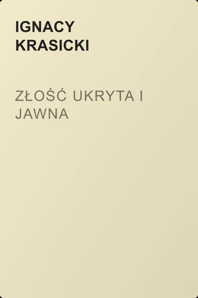 Złość ukryta i jawna — обложка книги