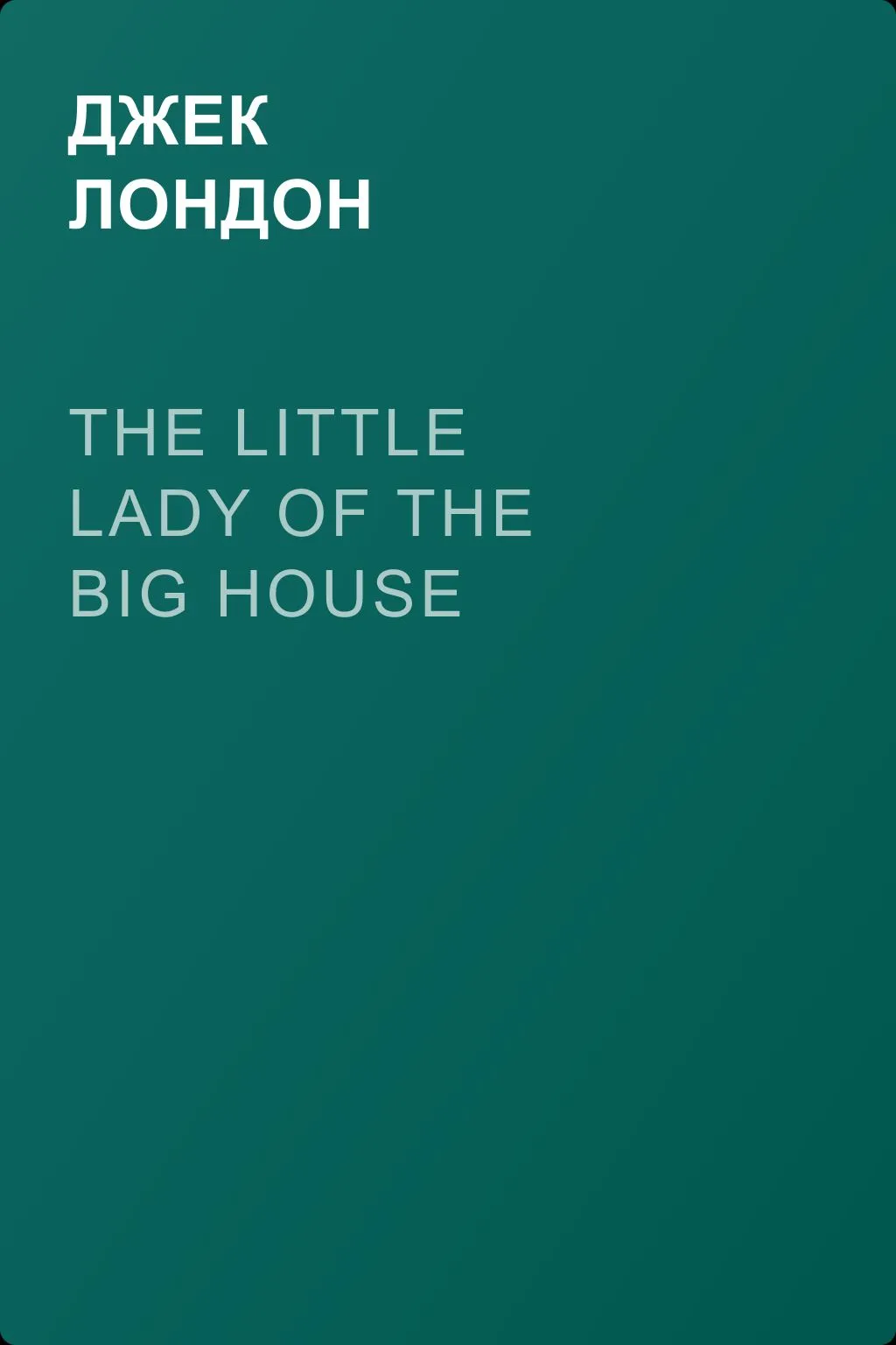The Little Lady of the Big House — обложка книги