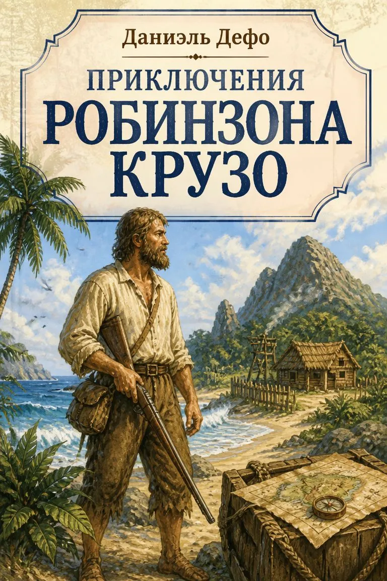 Приключения Робинзона Крузо — обложка книги