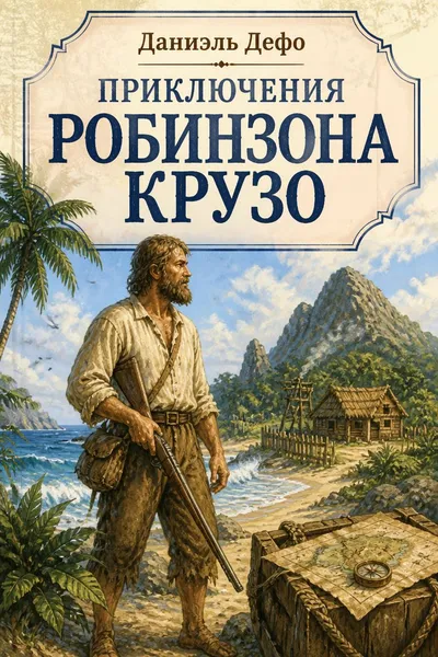 Приключения Робинзона Крузо — обложка книги