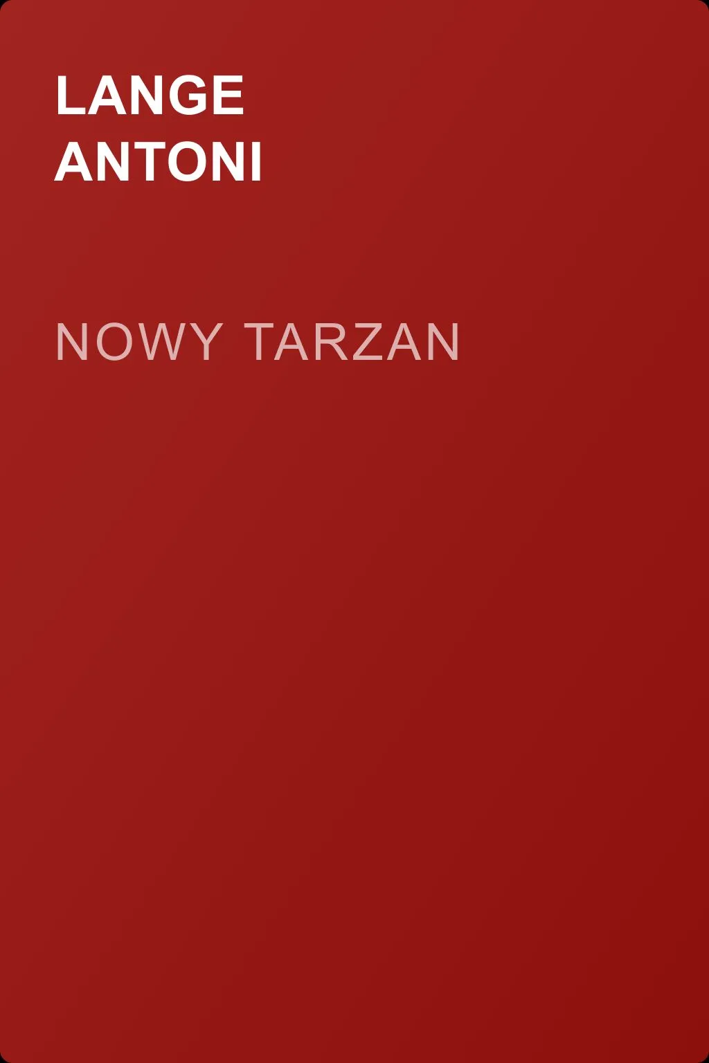 Nowy Tarzan — обложка книги