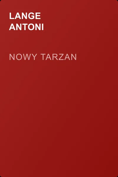 Nowy Tarzan — обложка книги