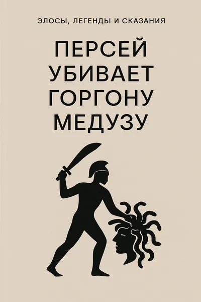 Персей убивает горгону Медузу — обложка книги