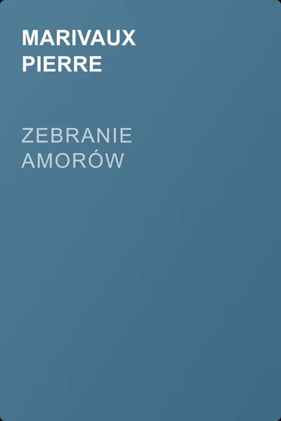 Zebranie amorów — обложка книги