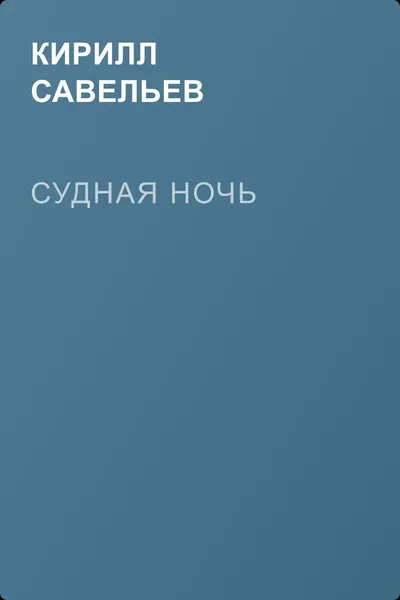Судная ночь — обложка книги