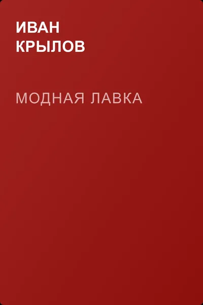 Модная лавка — обложка книги