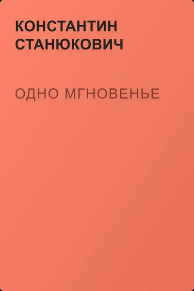 Одно мгновенье — обложка книги