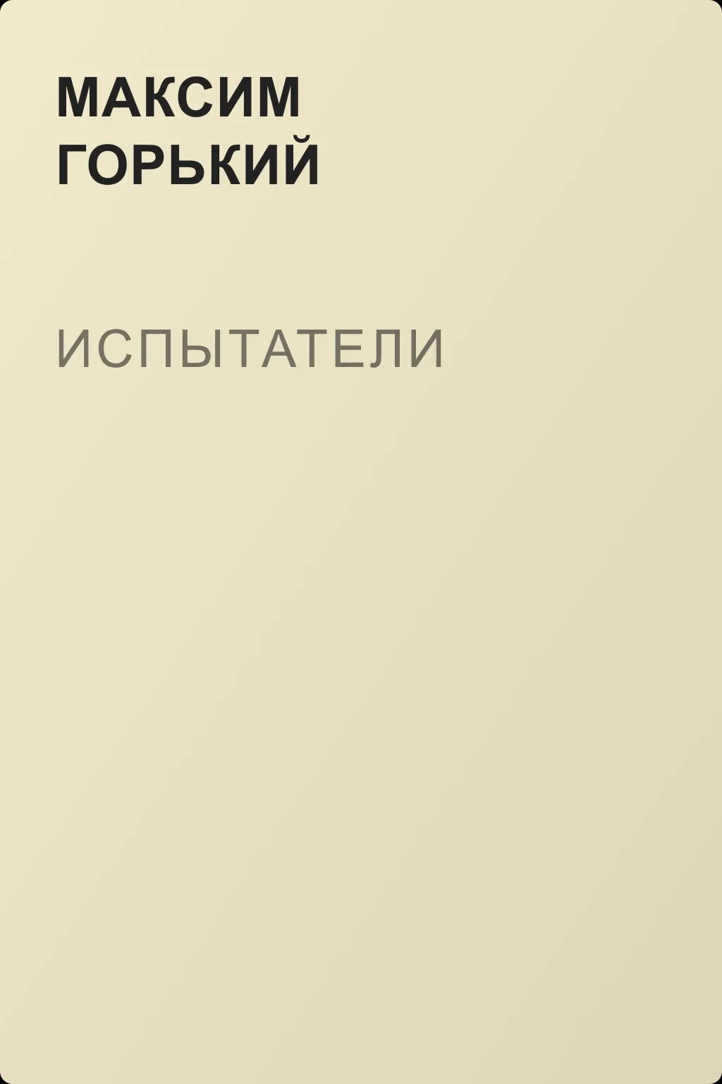 Испытатели — обложка книги