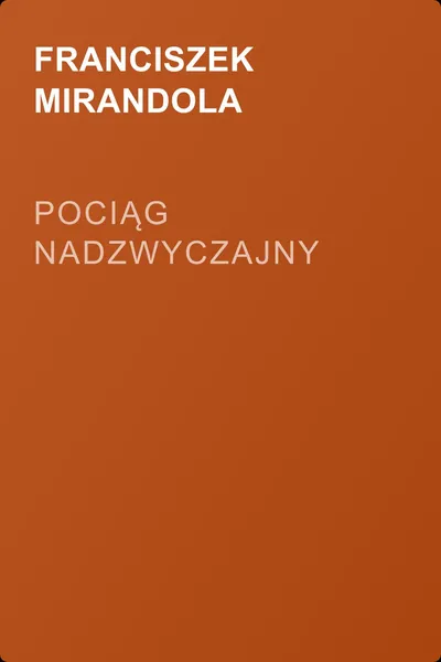 Pociąg nadzwyczajny — обложка книги