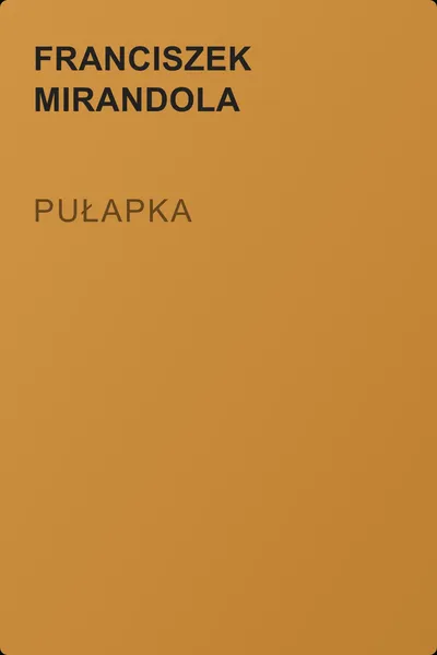 Pułapka — обложка книги