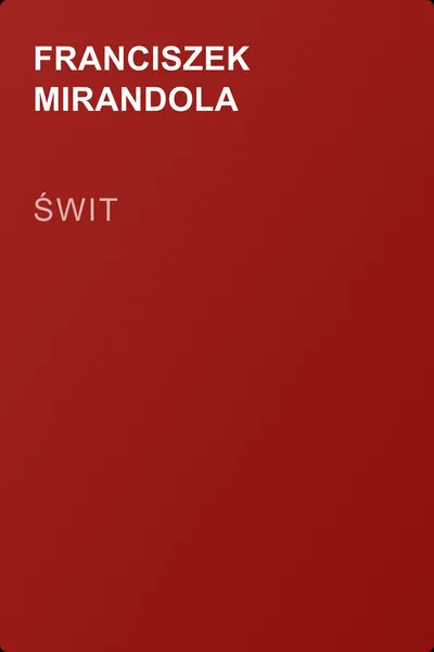Świt — обложка книги