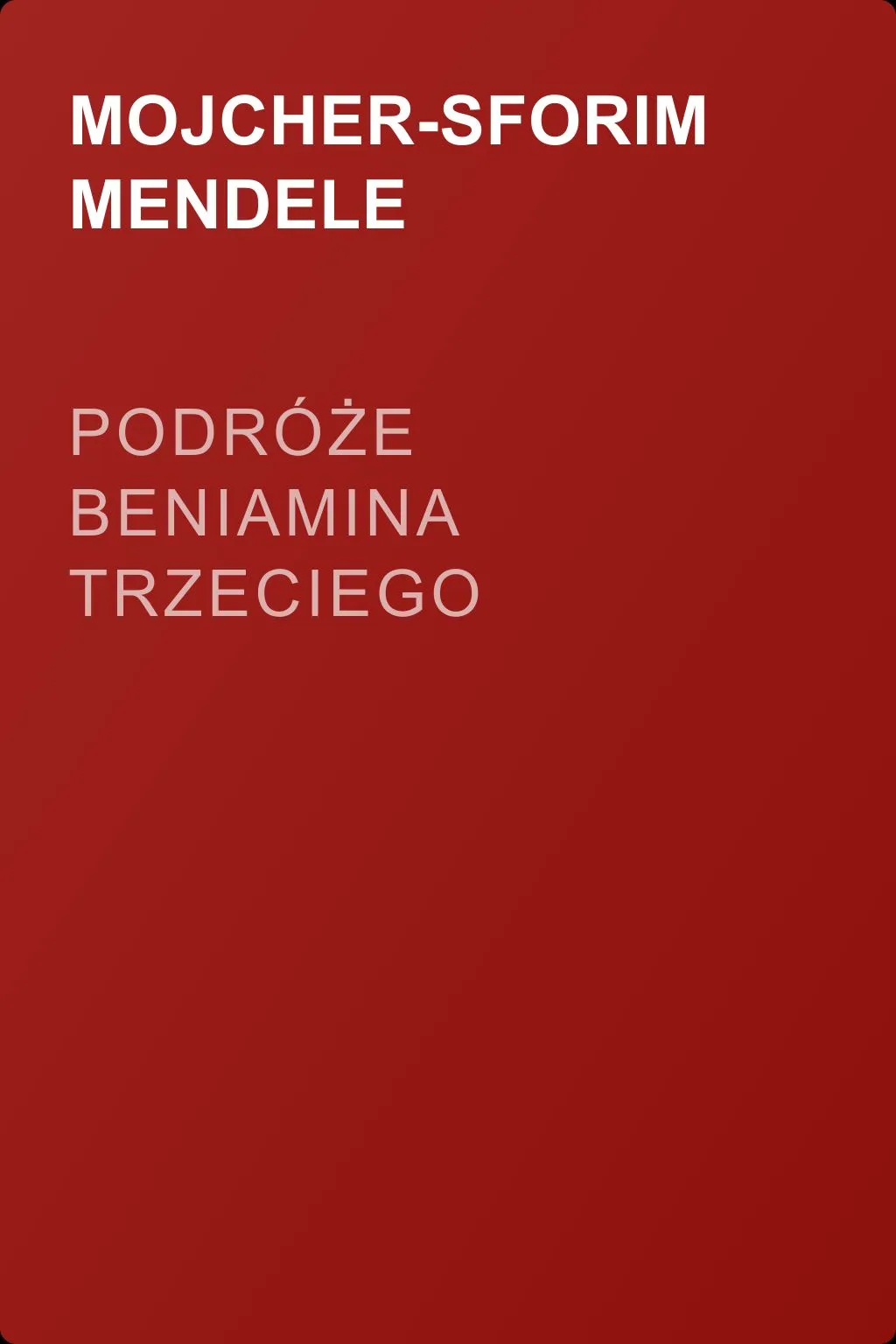 Podróże Beniamina Trzeciego — обложка книги