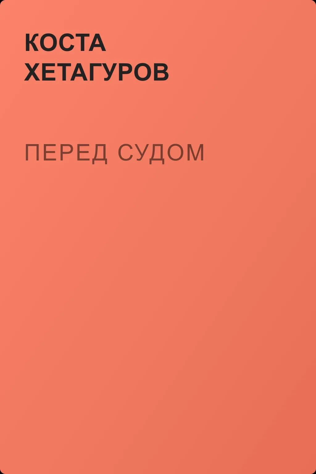 Перед судом — обложка книги