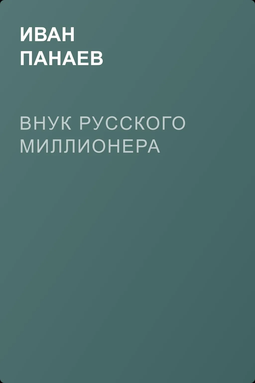 Внук русского миллионера — обложка книги