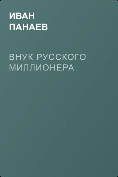 Внук русского миллионера — обложка книги