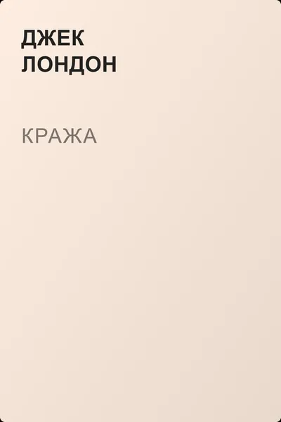 Кража — обложка книги