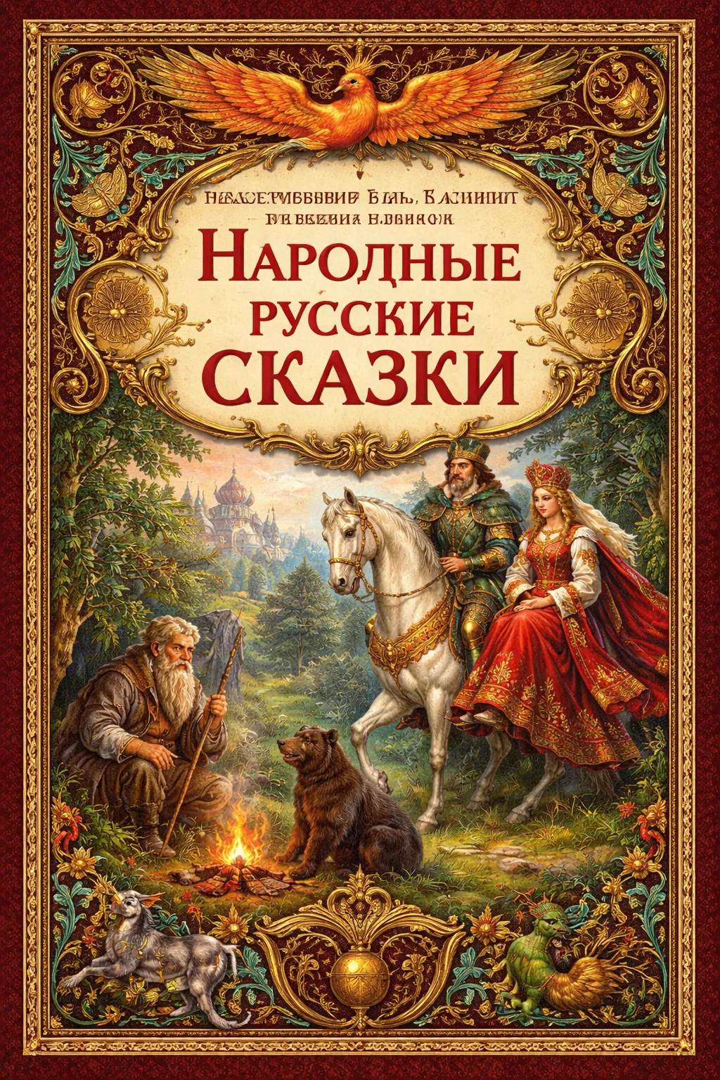 Народные русские сказки — обложка книги