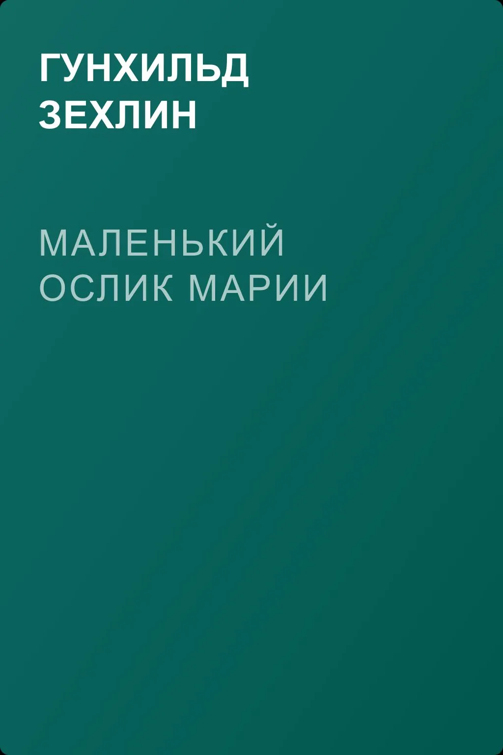 Маленький ослик Марии — обложка книги