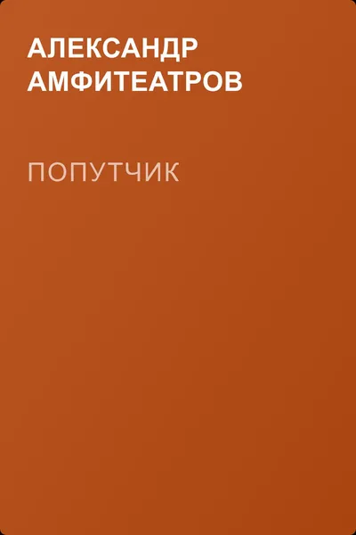 Попутчик — обложка книги
