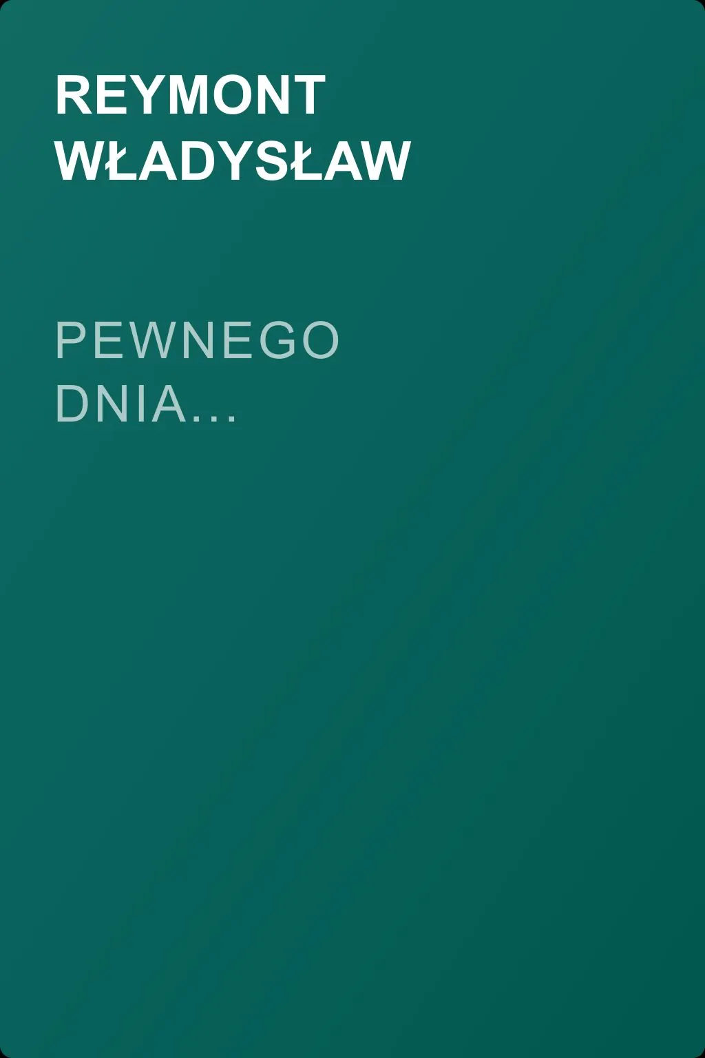 Pewnego dnia... — обложка книги
