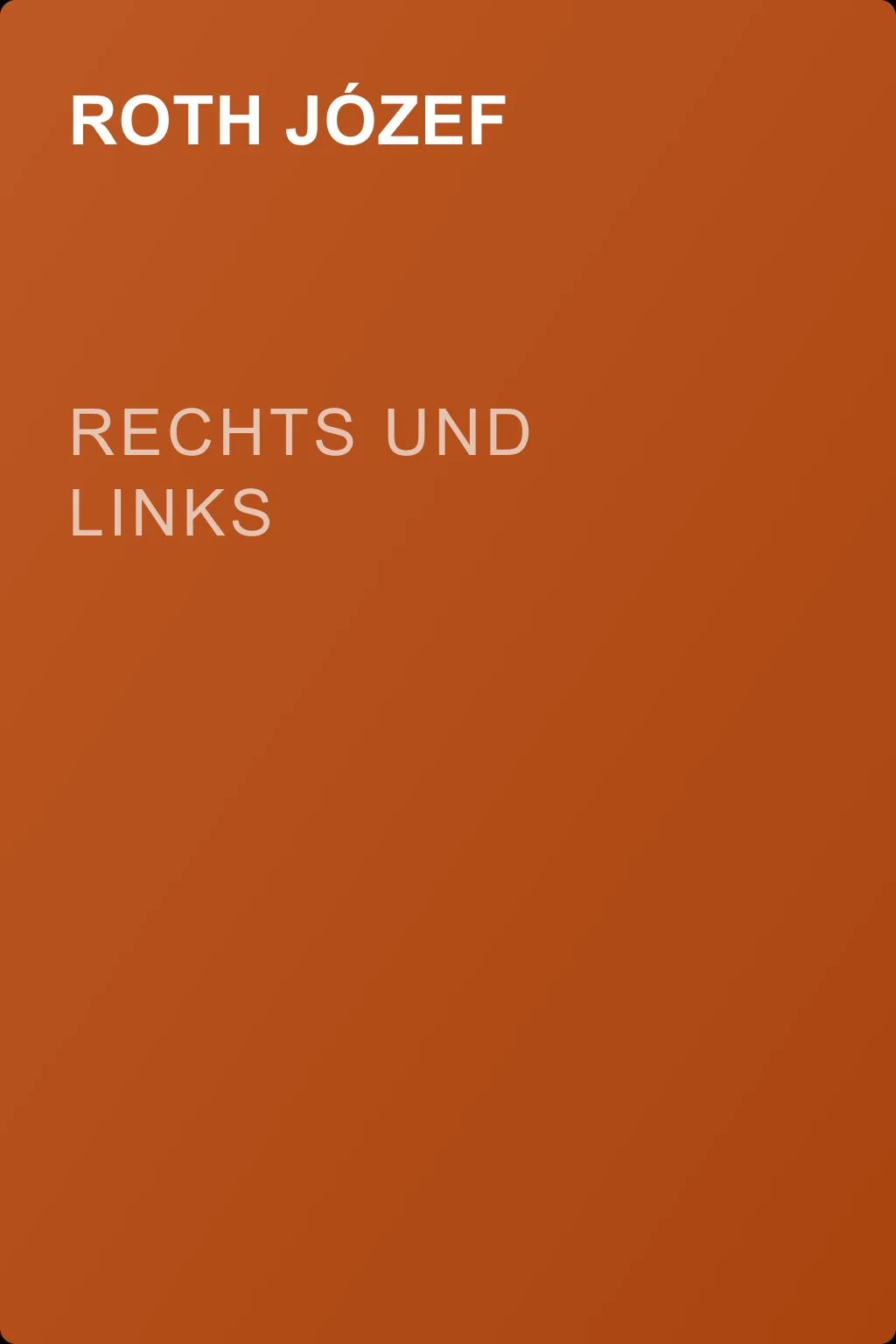 Rechts und links — обложка книги