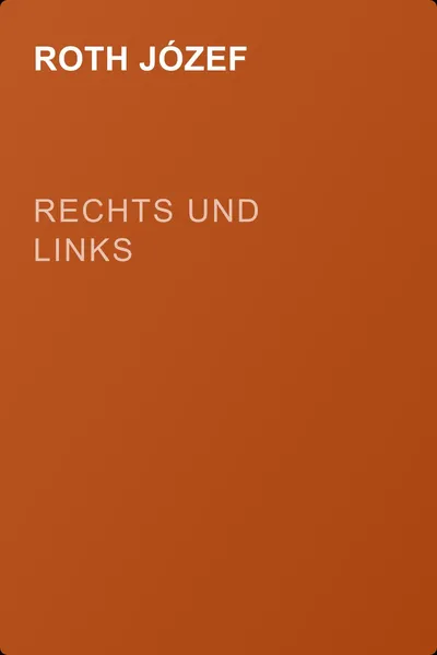 Rechts und links — обложка книги