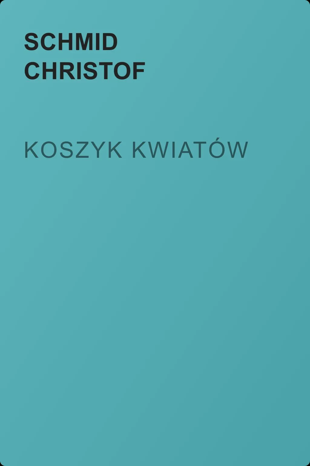 Koszyk kwiatów — обложка книги