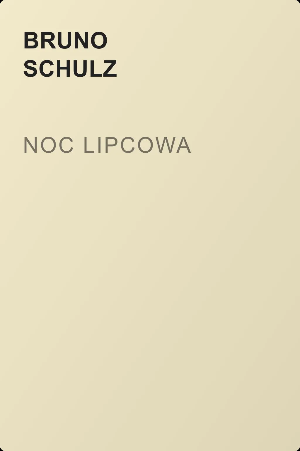 Noc lipcowa — обложка книги