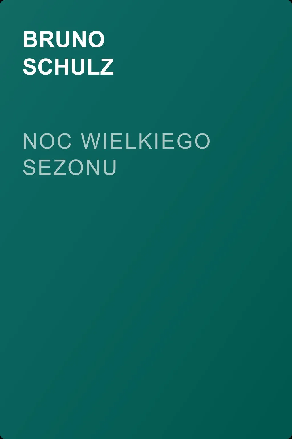 Noc wielkiego sezonu — обложка книги