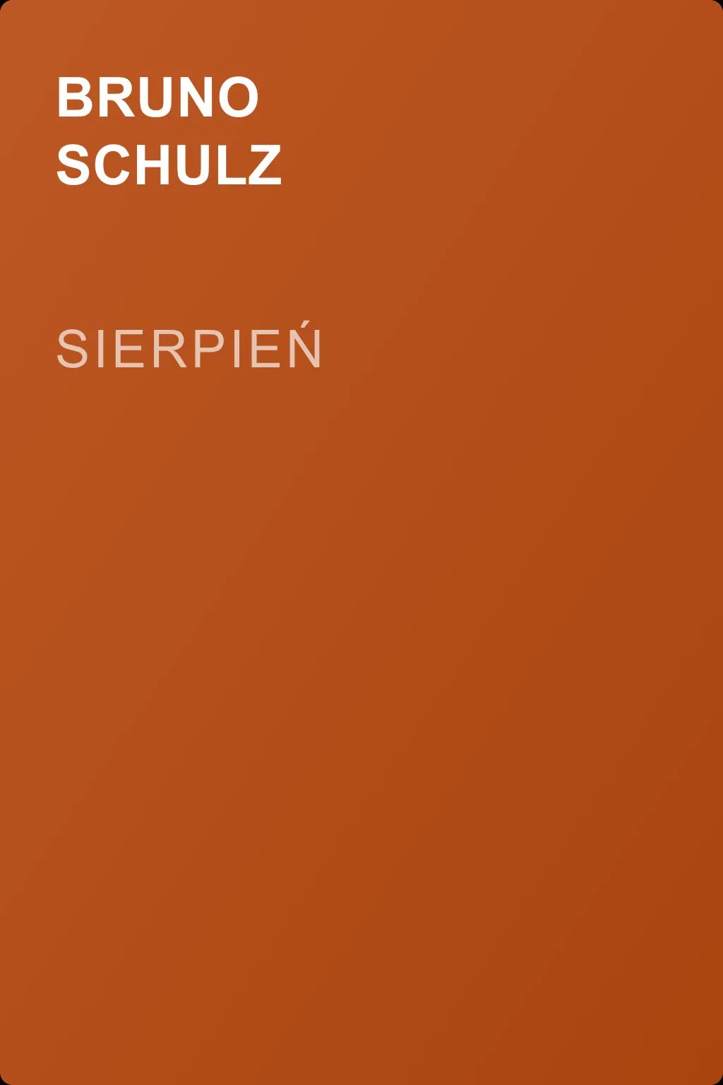 Sierpień — обложка книги