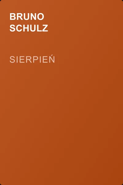 Sierpień — обложка книги