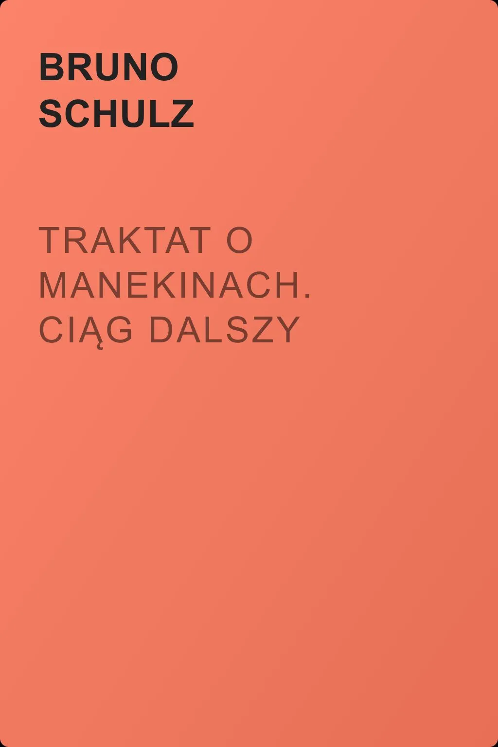 Traktat o Manekinach. Ciąg dalszy — обложка книги