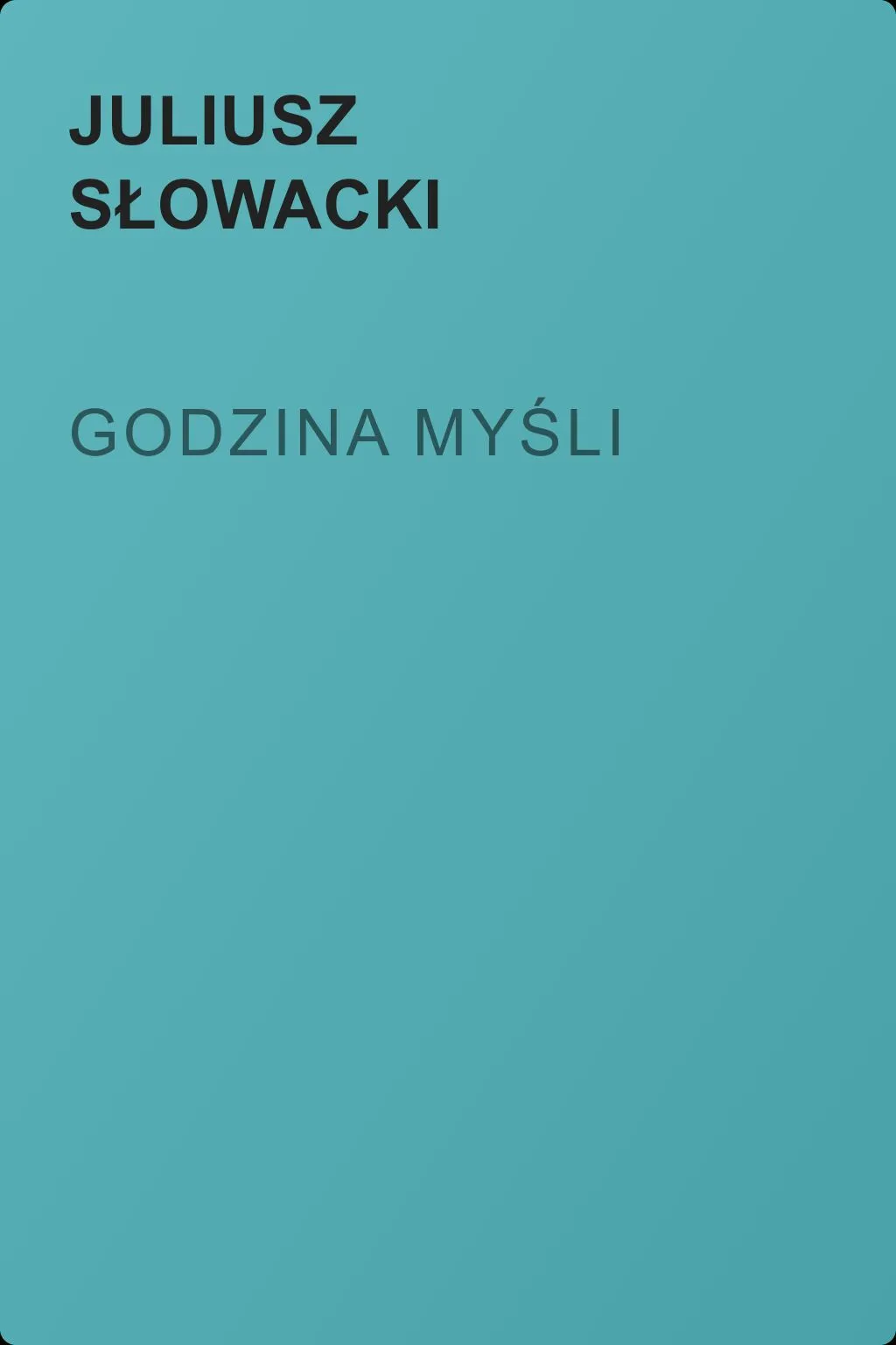 Godzina myśli — обложка книги