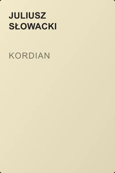 Kordian — обложка книги