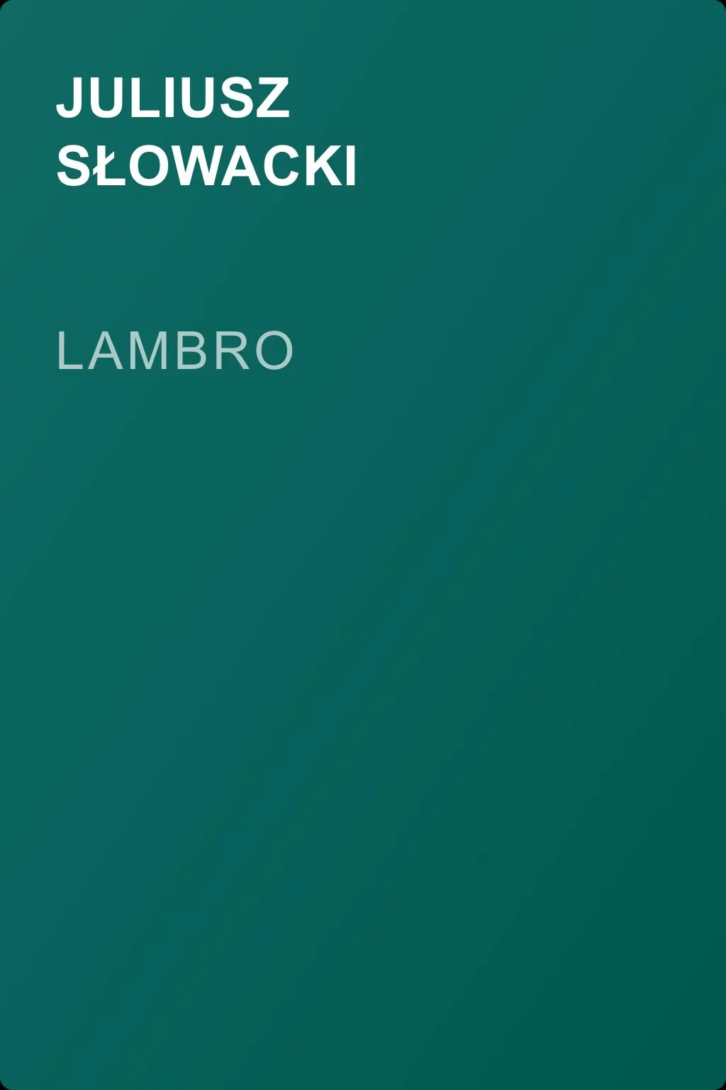 Lambro — обложка книги