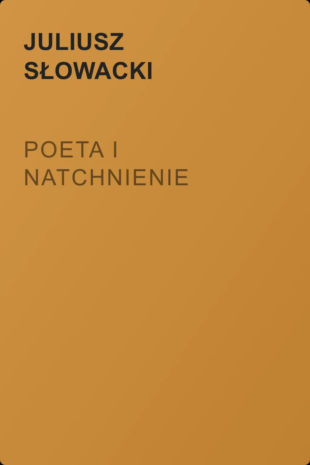 Poeta i natchnienie — обложка книги