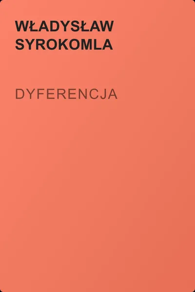 Dyferencja — обложка книги