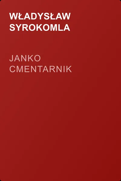 Janko Cmentarnik — обложка книги