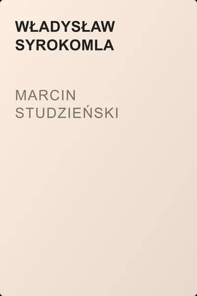 Marcin Studzieński — обложка книги